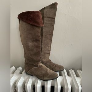 Vintage Cougar Taupe Knee High Boots